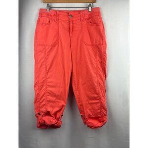 Lane Bryant Womens Size 14 Capri Pants In Coral